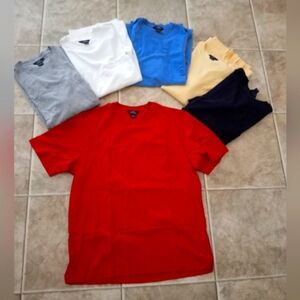 Lot of 6 Brooks Brothers men's pocket 100 percent cotton Tshirts NWOT size med